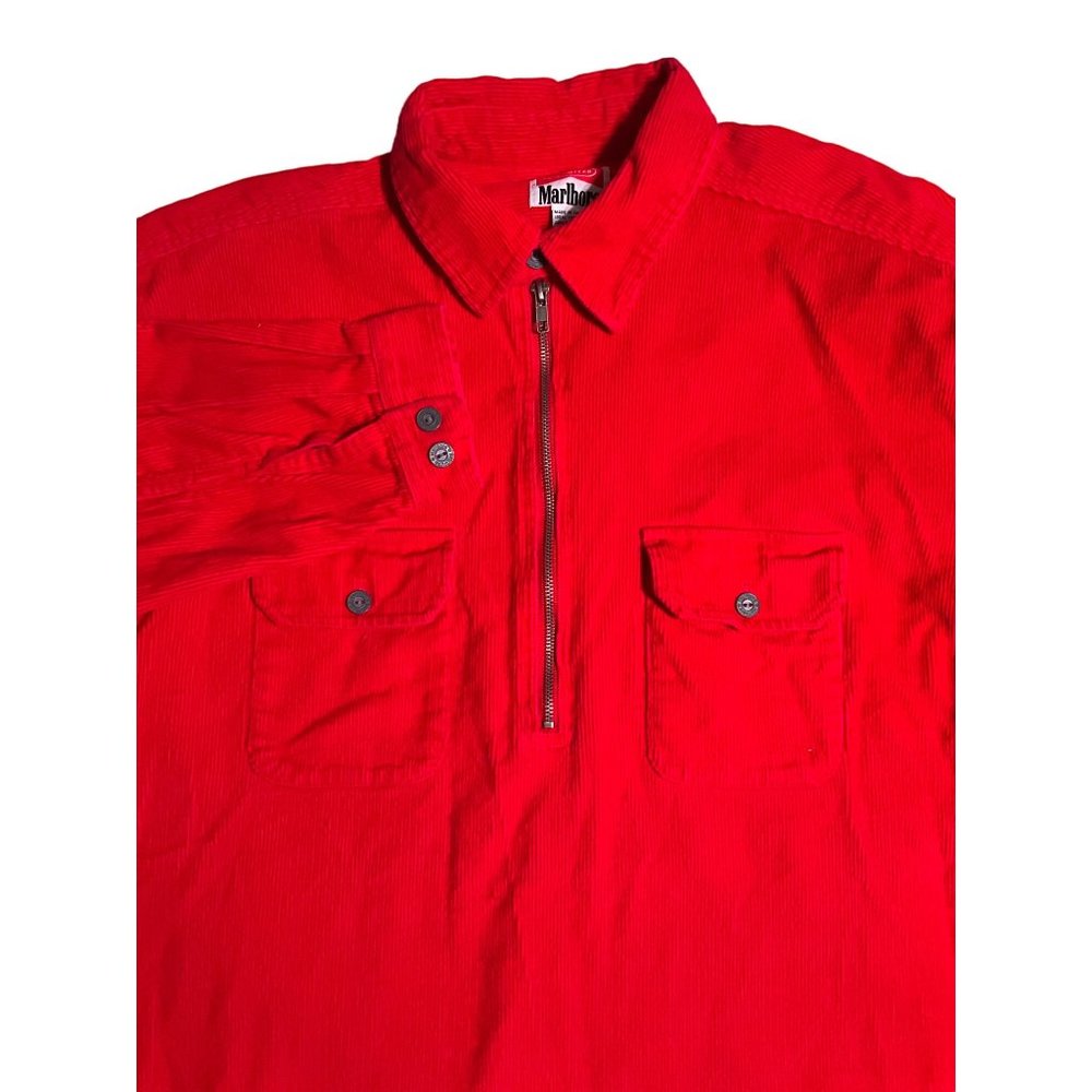 Vintage Marlboro red corduroy men’s shirt XL
